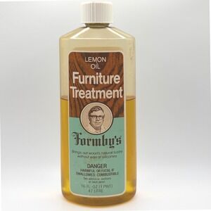 VTG Formby's Lemon Oil Furniture Treatment Wood Conditioner USA 50% Full Discont